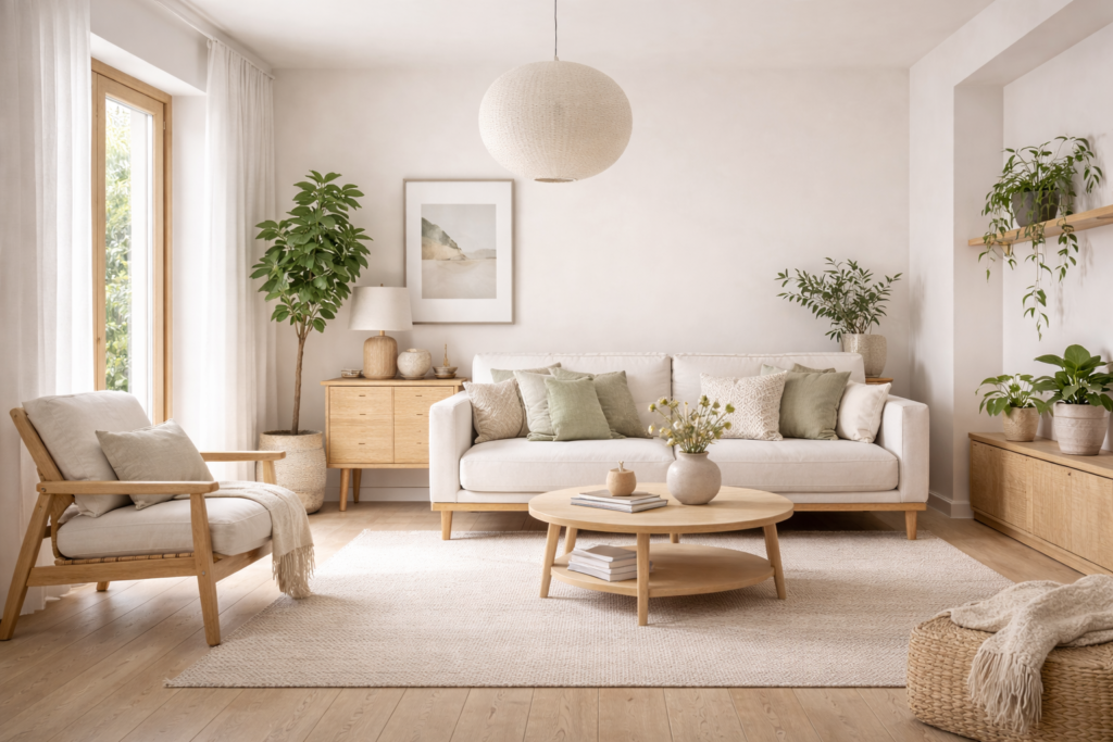 Kolory salonu scandi